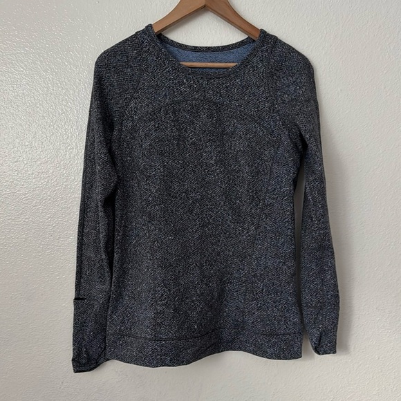 Lululemon 10 Cypress Kiss Long Sleeve in Fusion Jacquard Black Violet Viola - Picture 5 of 11